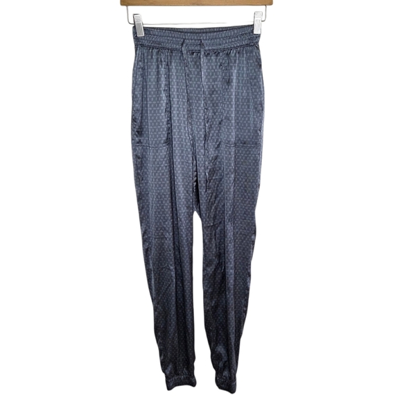 Hollister | Gray Print Silky Joggers Size Small - Picture 1 of 5